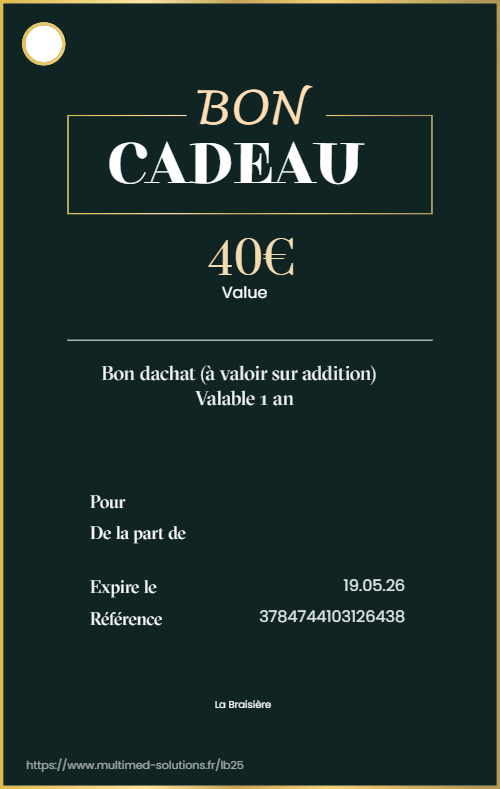 Bon achat 40€