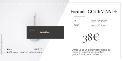 Formule Gourmande – 38€