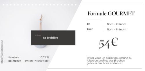 Formule Gourmet – 54€